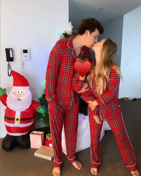 Billie Lourd with her husband